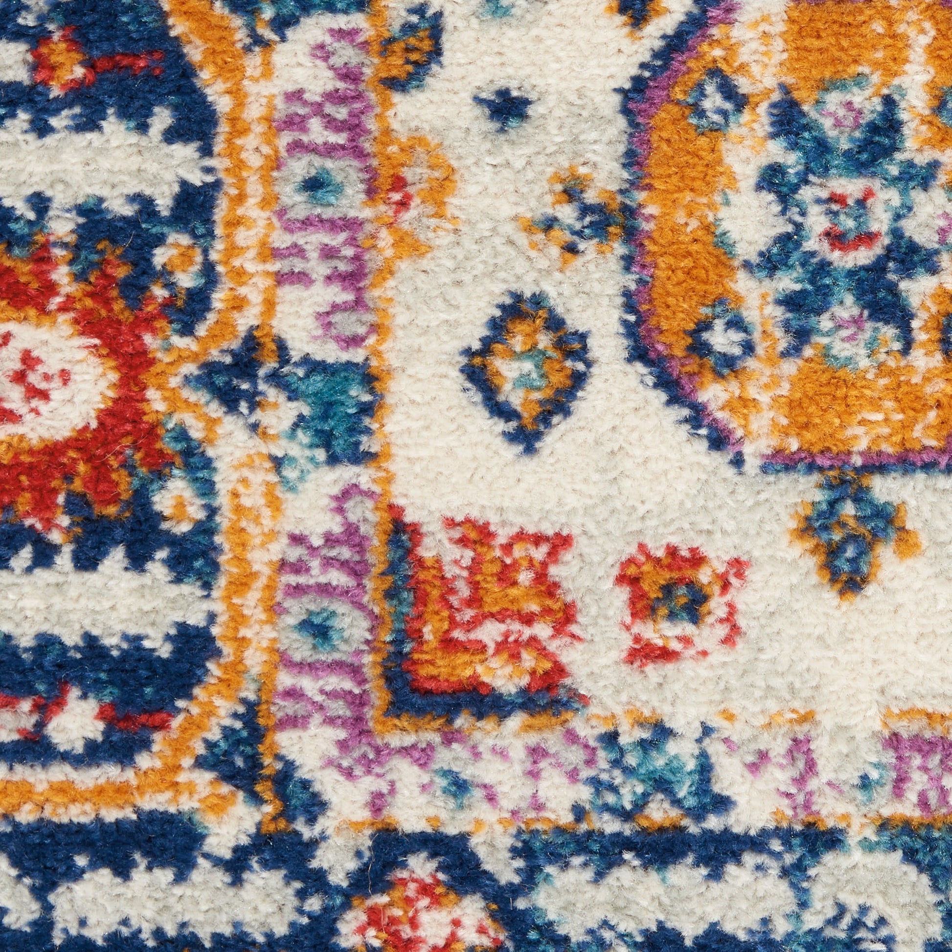 Nourison Home Passion  Blue Multicolor  Transitional