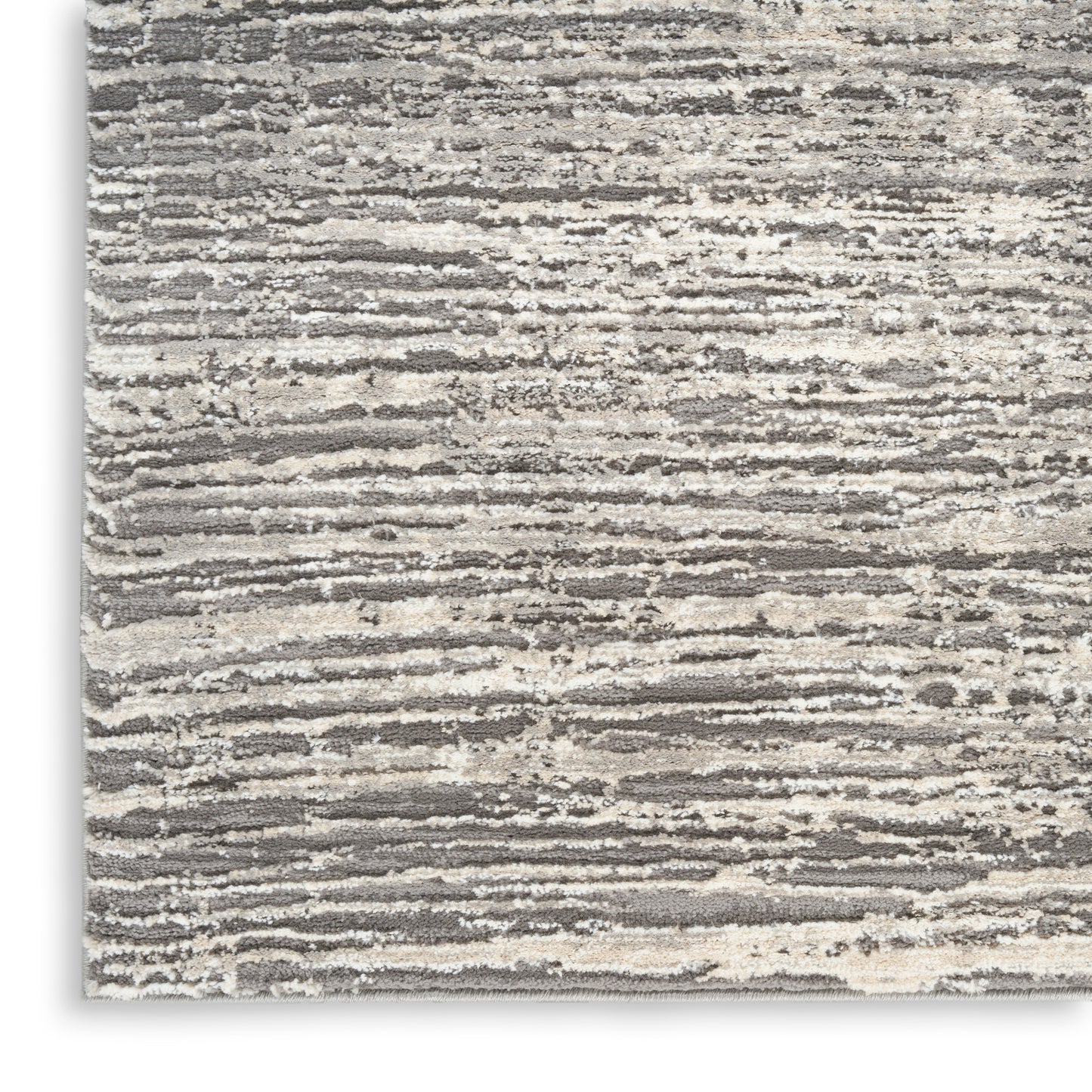 Nourison Home Sustainable Trends  Ivory Grey  Contemporary