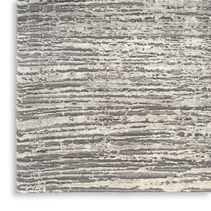 Nourison Home Sustainable Trends  Ivory Grey  Contemporary