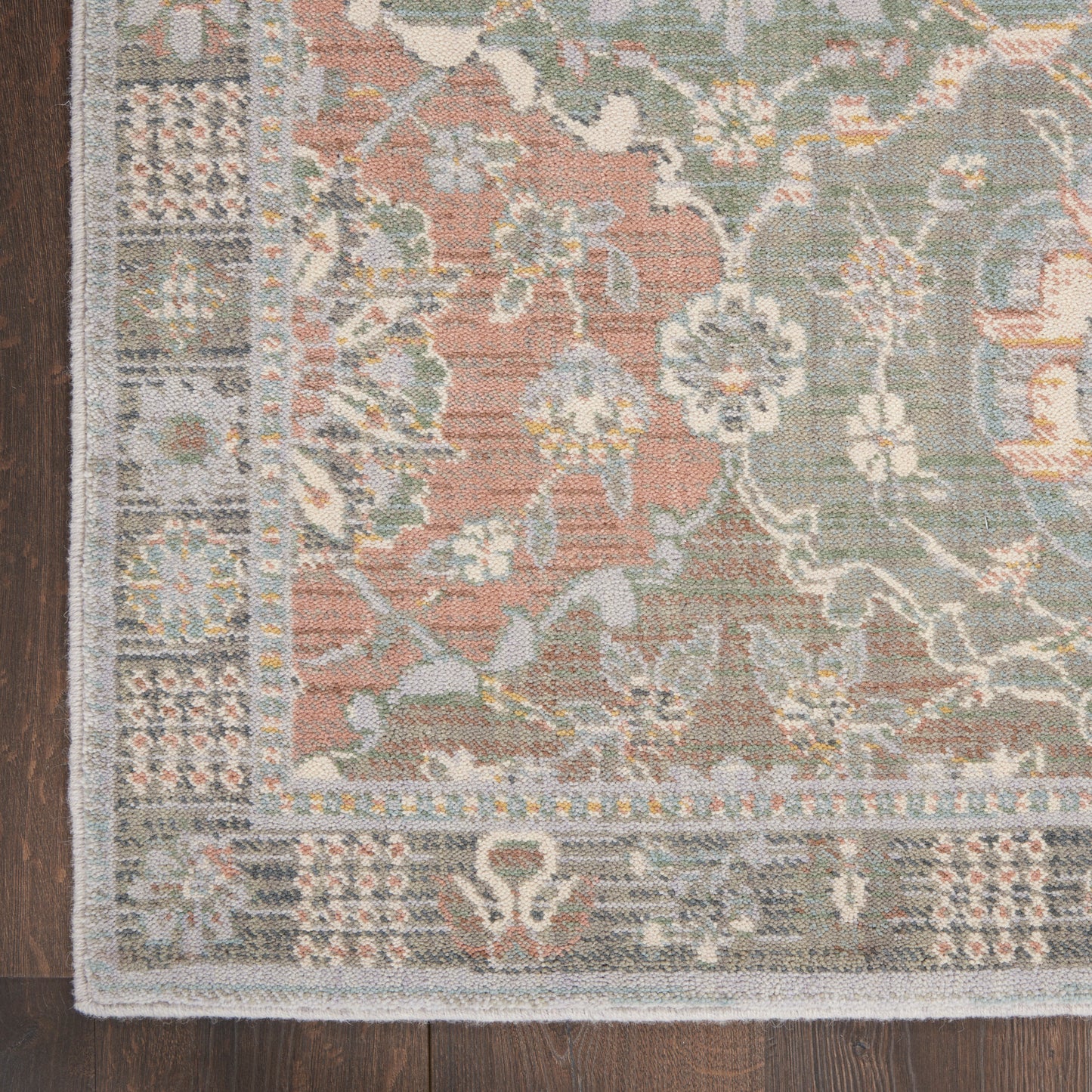Nourison Home Parisa  Grey Multicolor  Transitional