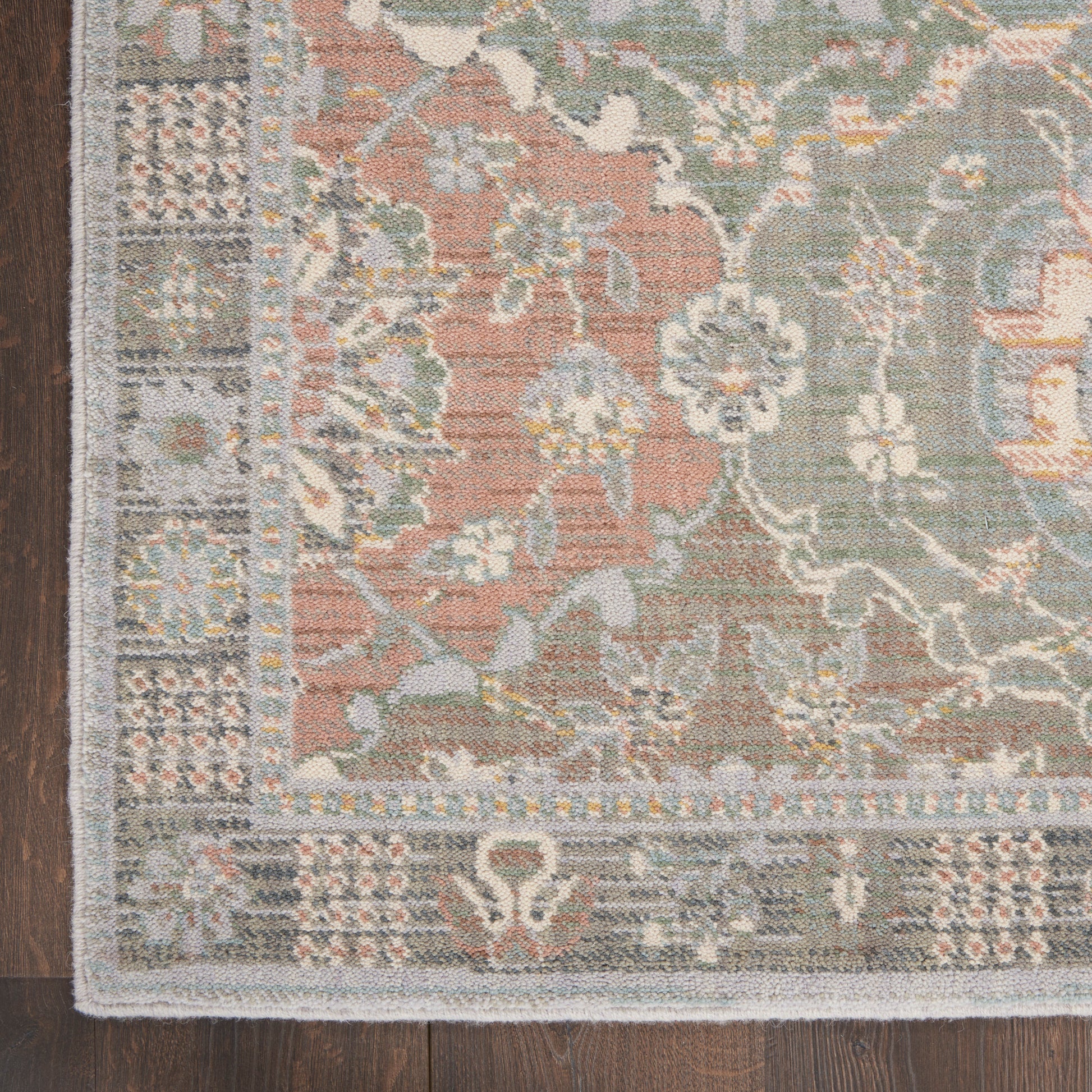 Nourison Home Parisa  Grey Multicolor  Transitional