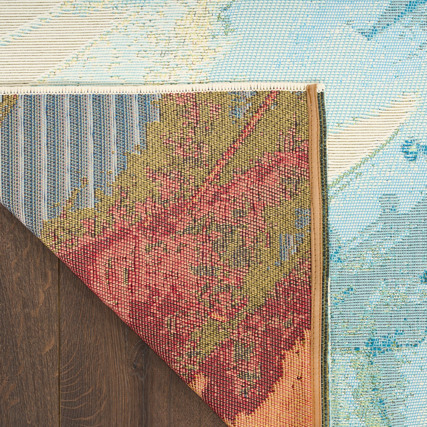 Nourison Home Color Splash  Ivory Blue  Contemporary