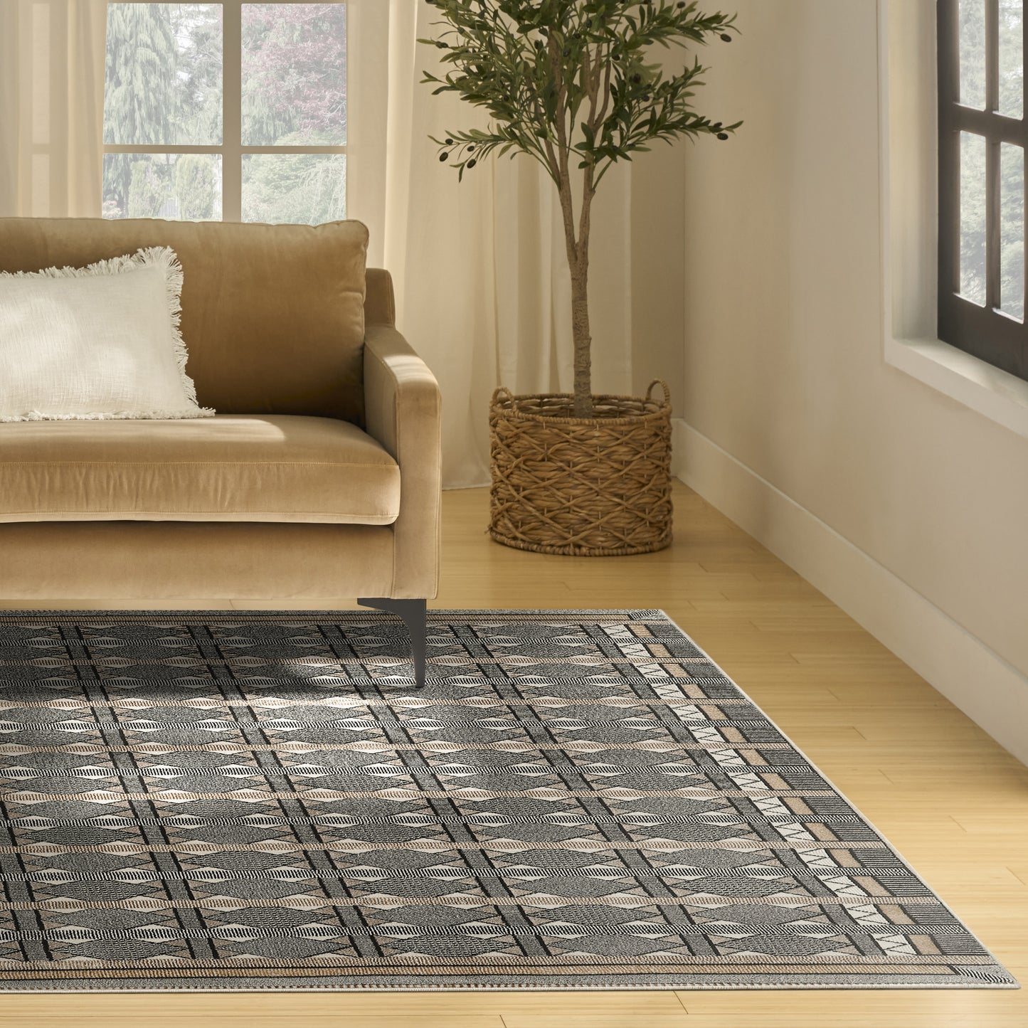 Nourison Home Nordic  Ivory Multicolor  Contemporary