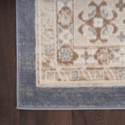 Nourison Home Serenity Home  Ivory Blue  Traditional