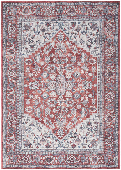 Nourison Home New Concept Washables SR104 Brick Ivory Traditional Machine Woven Rug