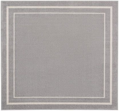 Nourison Home Nourison Essentials NRE02 Grey Ivory Contemporary Power-loomed Rug