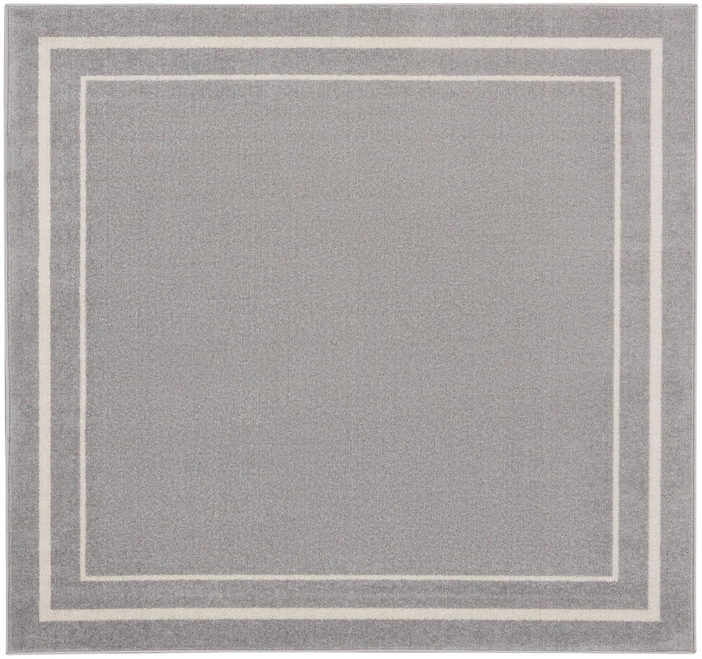 Nourison Home Nourison Essentials NRE02 Grey Ivory Contemporary Power-loomed Rug