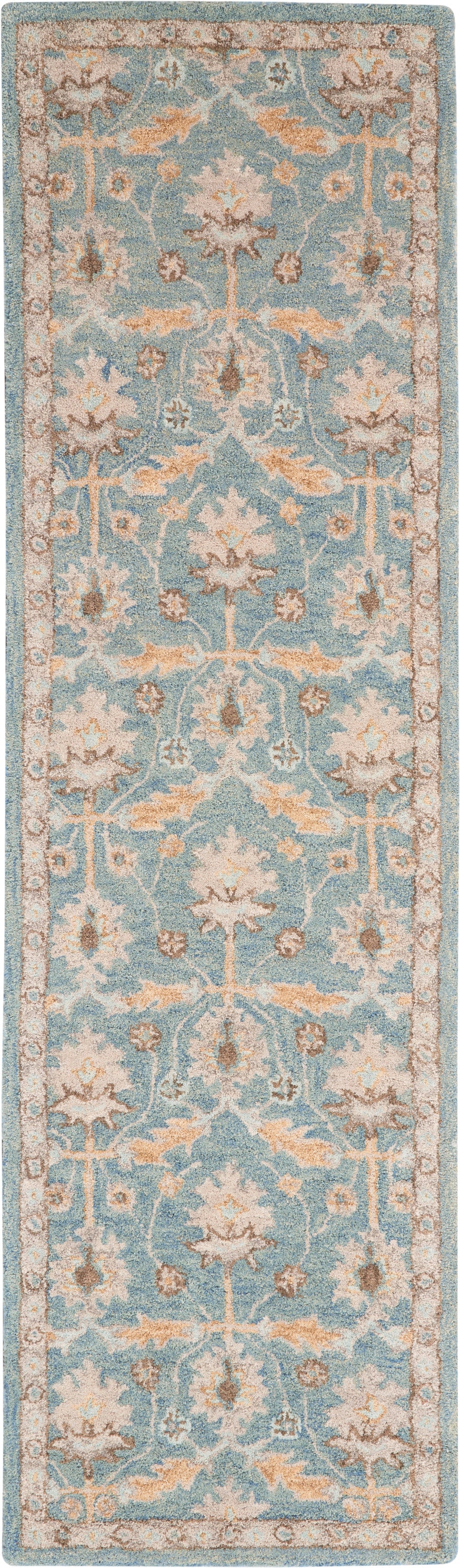 Nourison Home Jazmine JAZ02 Blue Traditional Tufted Rug