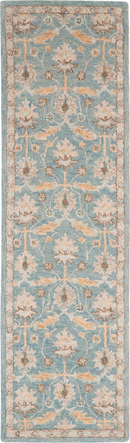 Nourison Home Jazmine JAZ02 Blue Traditional Tufted Rug