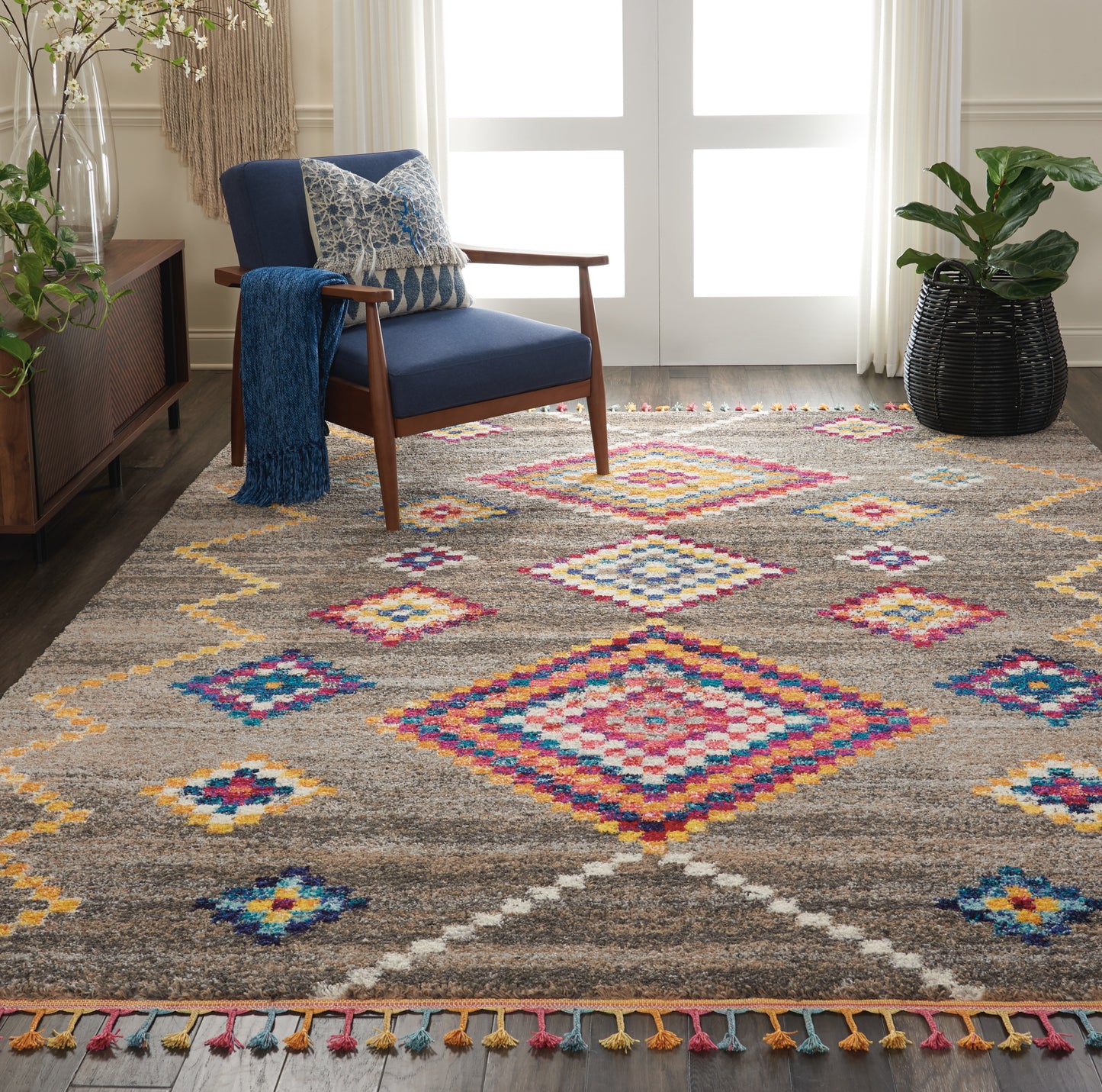 Nourison Home Nomad  Grey  Transitional