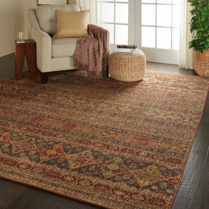 Nourison Home Jewel  Blue Red  Traditional