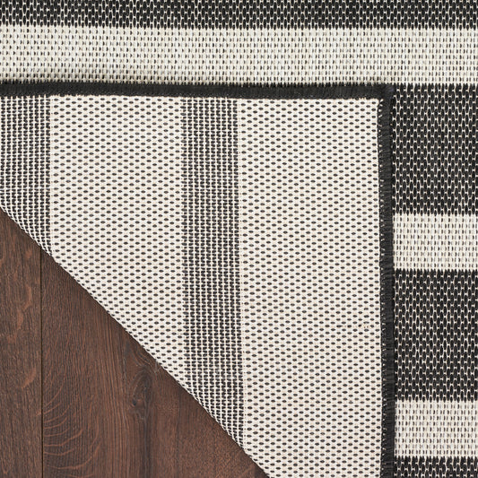 Nourison Home Positano  Black Ivory  Contemporary