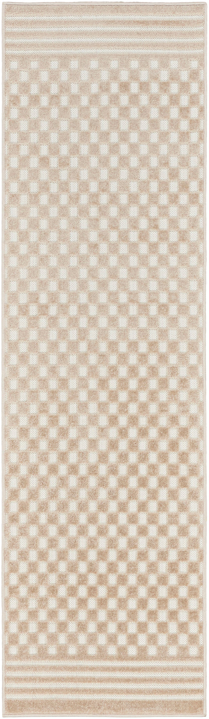 Nourison Home Care Free CAF02 Beige Contemporary Loom-woven Rug