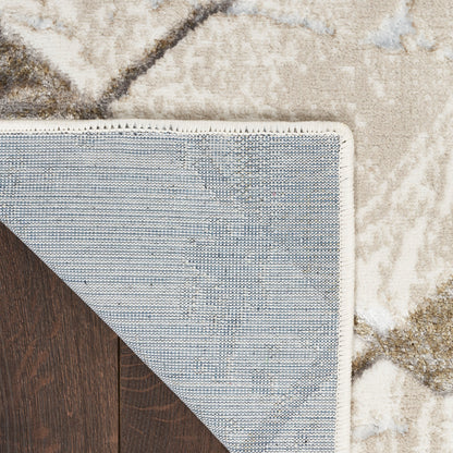 Nourison Home Glitz  Ivory Grey  Contemporary