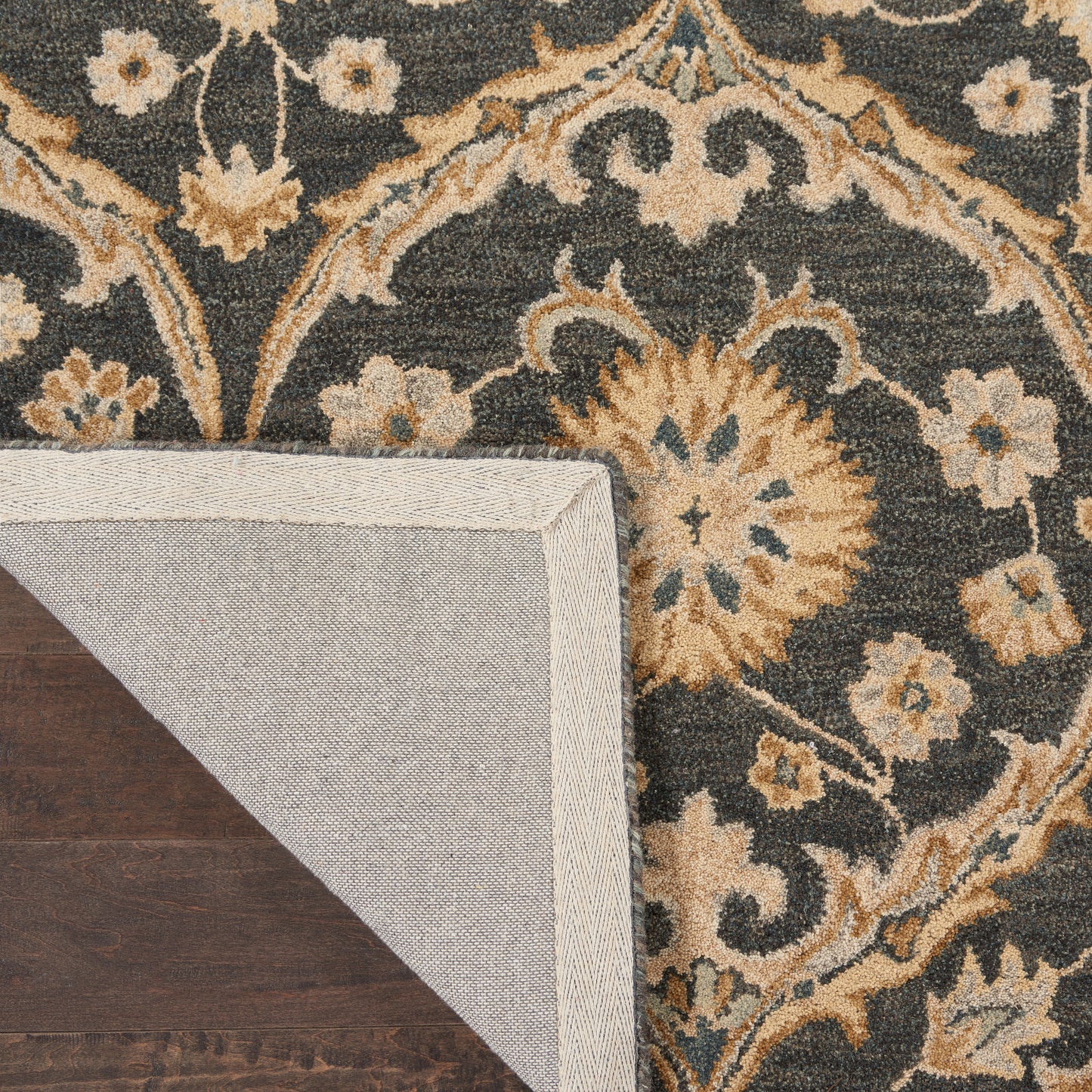 Nourison Home Jazmine  Navy  Traditional