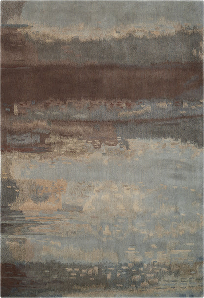 Calvin Klein Home Luster Wash SW12 Slate Contemporary Tufted Rug