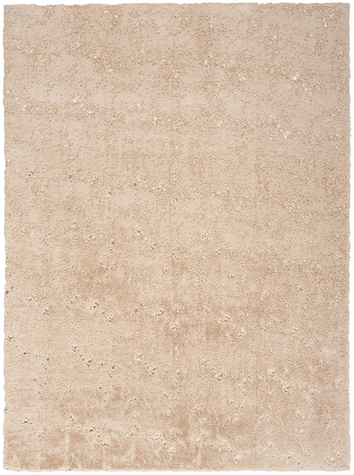 Nourison Home Cozy Shimmer CSH01 Beige Gold Contemporary Hand Tufted Rug