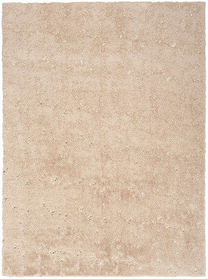 Nourison Home Cozy Shimmer CSH01 Beige Gold Contemporary Hand Tufted Rug