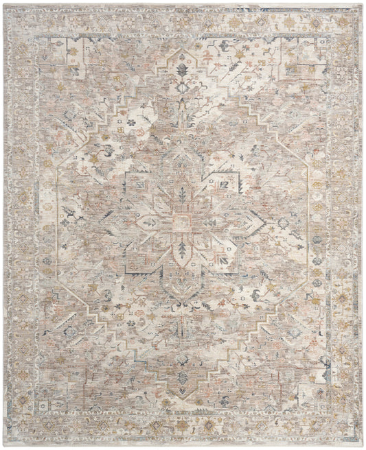 Nourison Home Antique Fusion  Ivory Multicolor  Traditional
