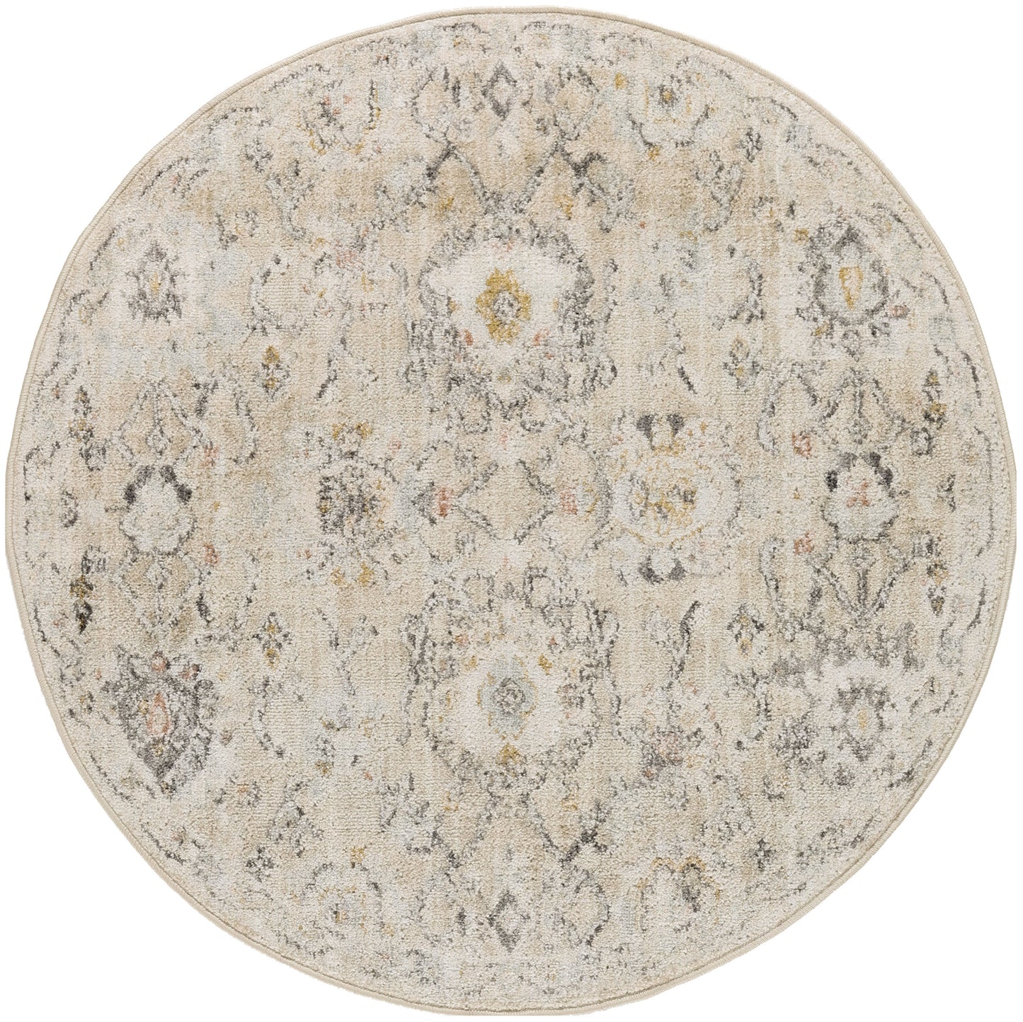 Nourison Home Oushak Home OUS01 Cream Traditional Loom-woven Rug