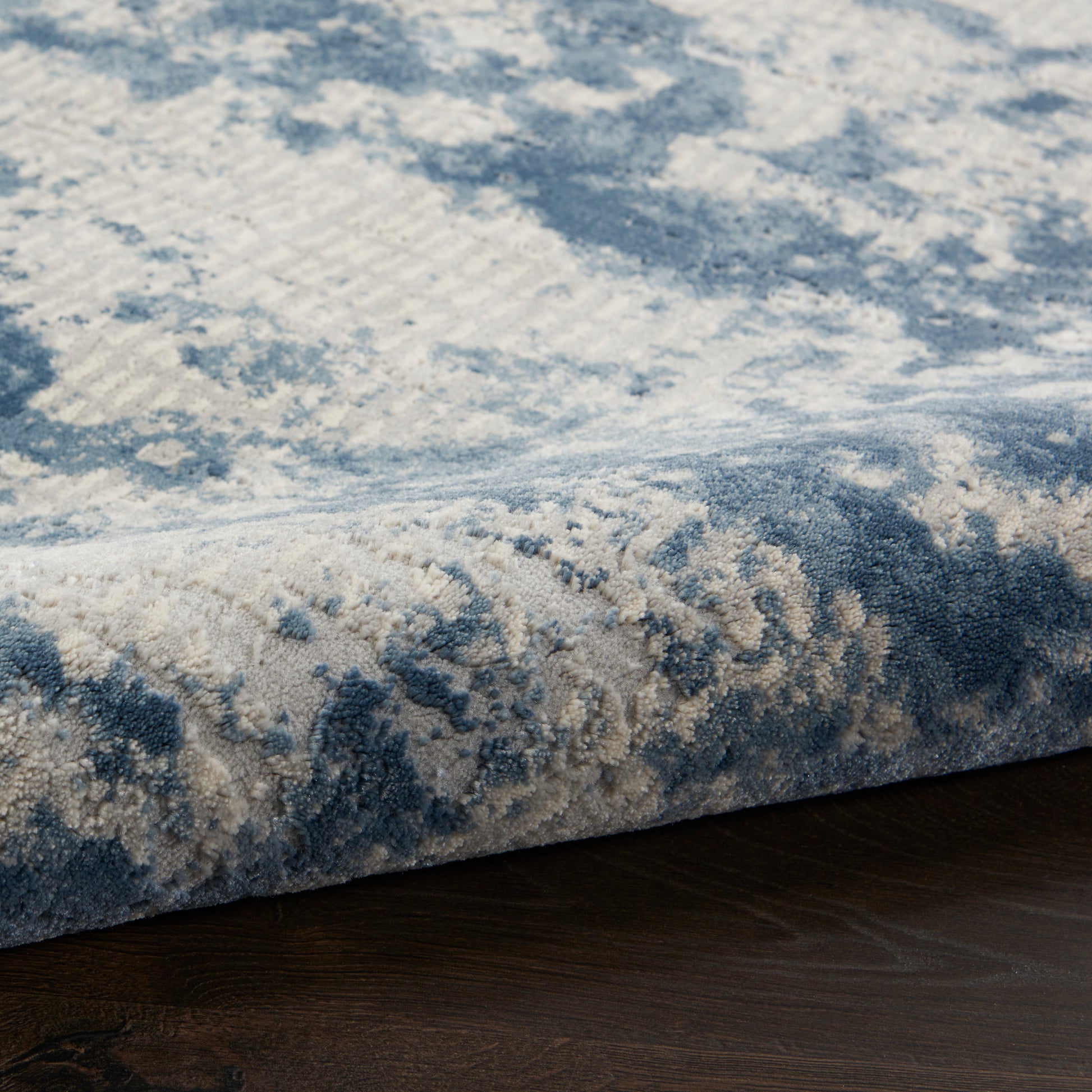 Nourison Home Rustic Textures  Grey Blue  Contemporary