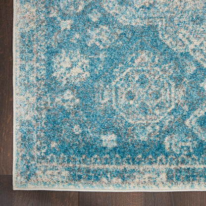 Nourison Home Tranquil  Lt.Blue Ivory  Traditional