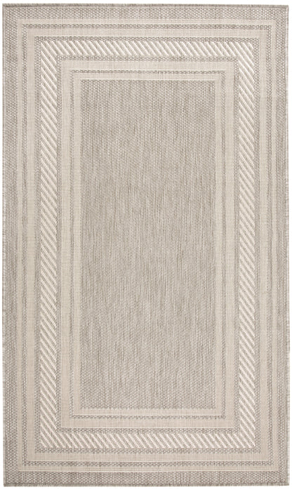 Nourison Home Horizon Indoor/Outdoor HOZ03 Grey Contemporary Power-loomed Rug