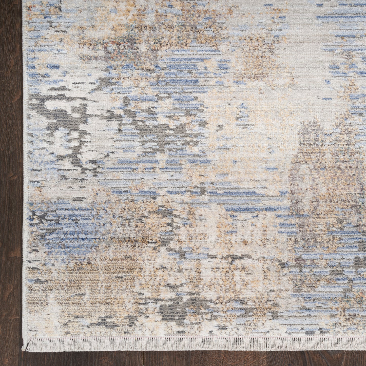 Nourison Home Abstract Hues  Grey Blue  Contemporary