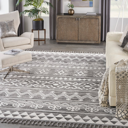 Nourison Home Asilah  Grey Ivory  Contemporary