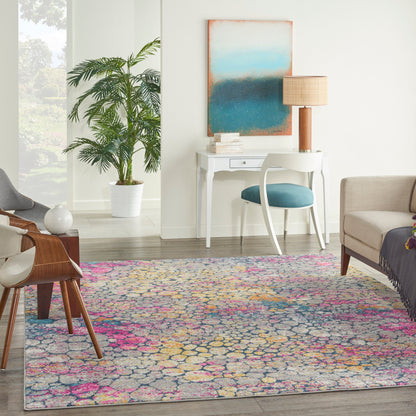 Nourison Home Passion  Yellow Multicolor  Contemporary