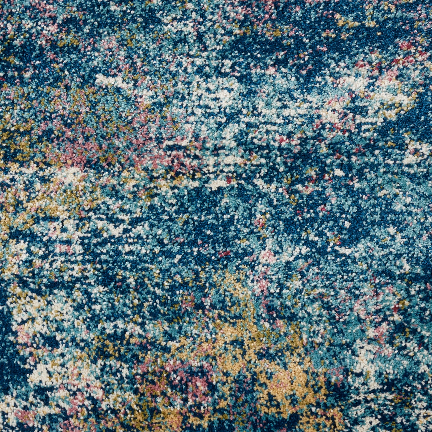 Nourison Home Fusion  Blue Multicolor  Contemporary