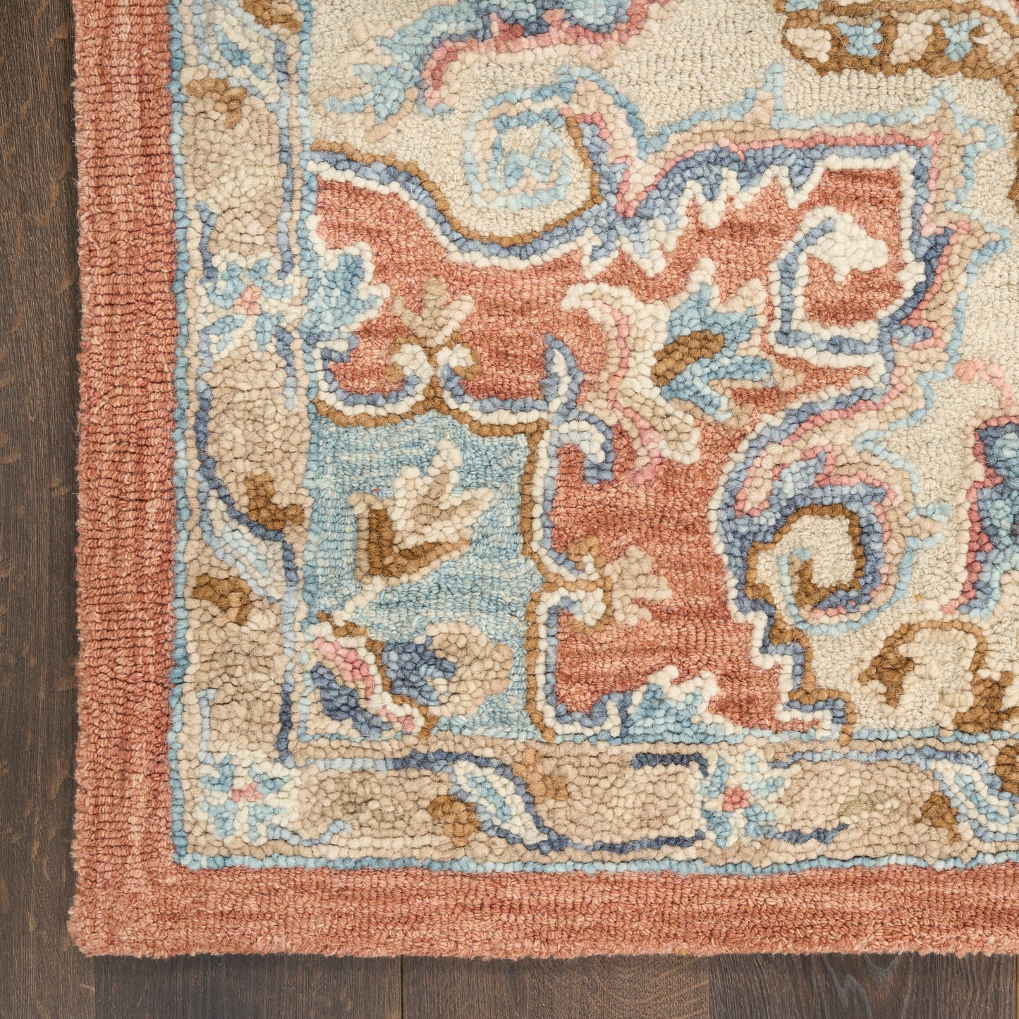 Nourison Home Maison  Rust Ivory  Traditional