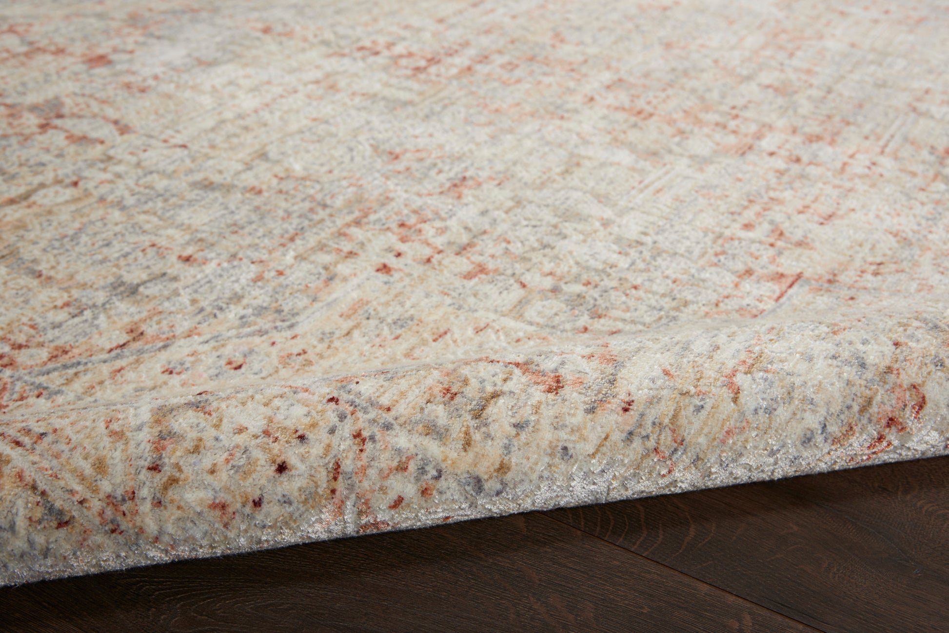 Nourison Home Lustrous Weave  Grey Brick  