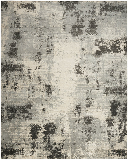 Nourison Home Serenity Home SRH06 Ivory Grey Contemporary Loom-woven Rug