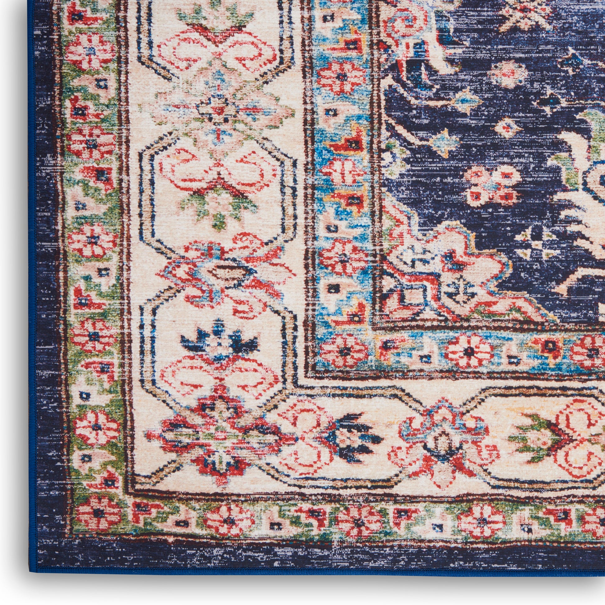 Nourison Home Fulton  Navy  Traditional