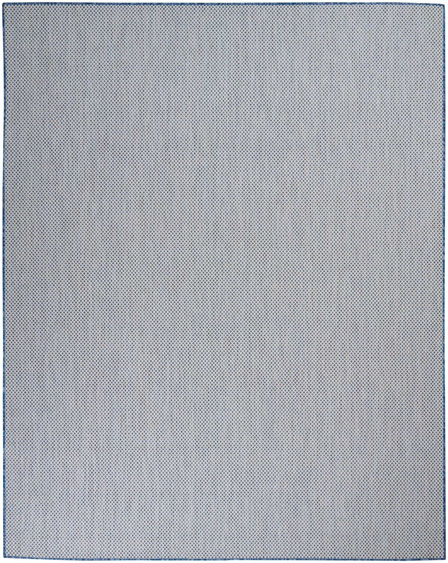 Nourison Home Courtyard COU01 Ivory Blue Contemporary Power-loomed Rug