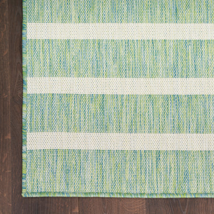 Nourison Home Positano  Blue Green Ivory  Contemporary