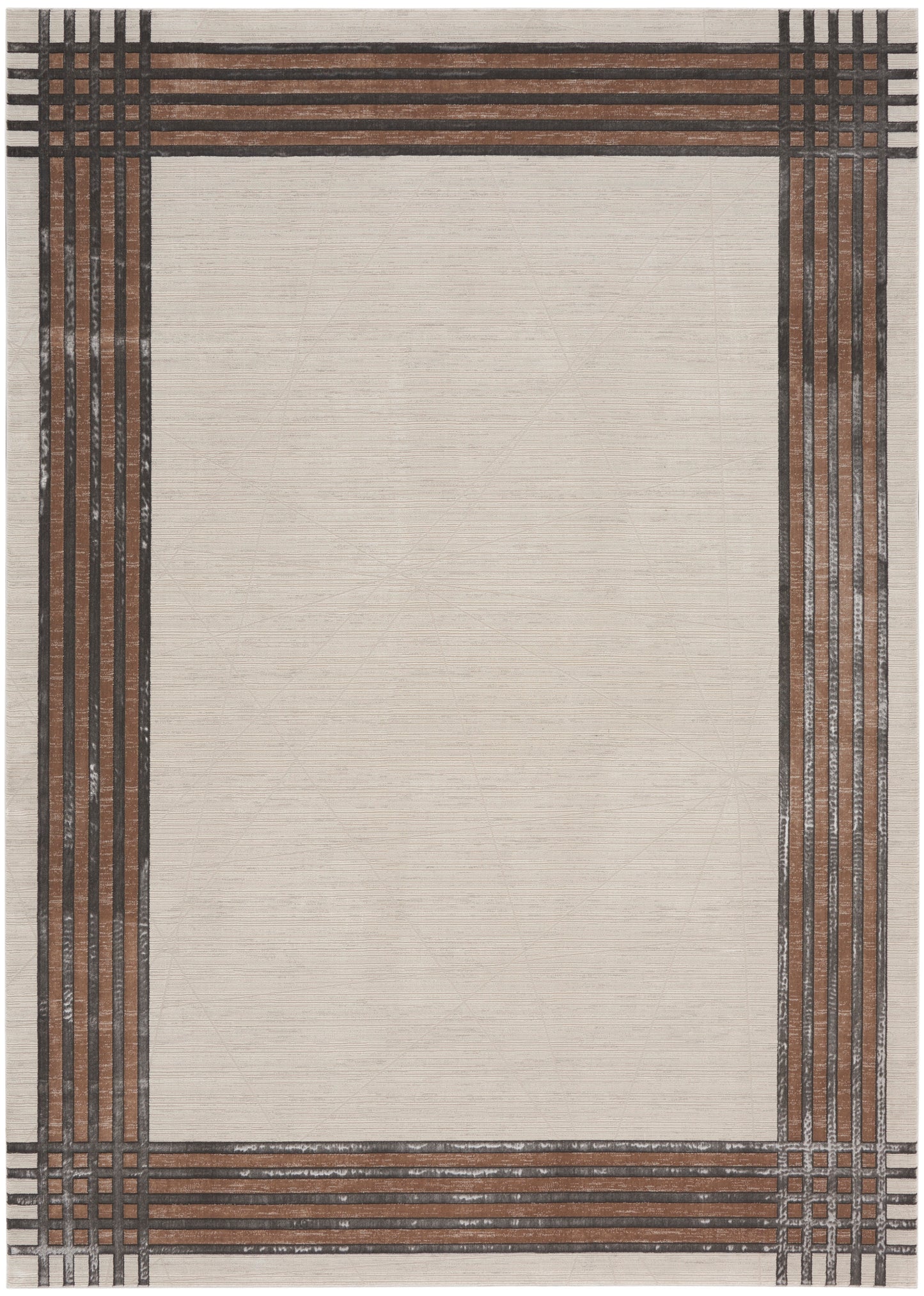 Nourison Home Desire DSR01 Ivory Silver Contemporary Power-loomed Rug