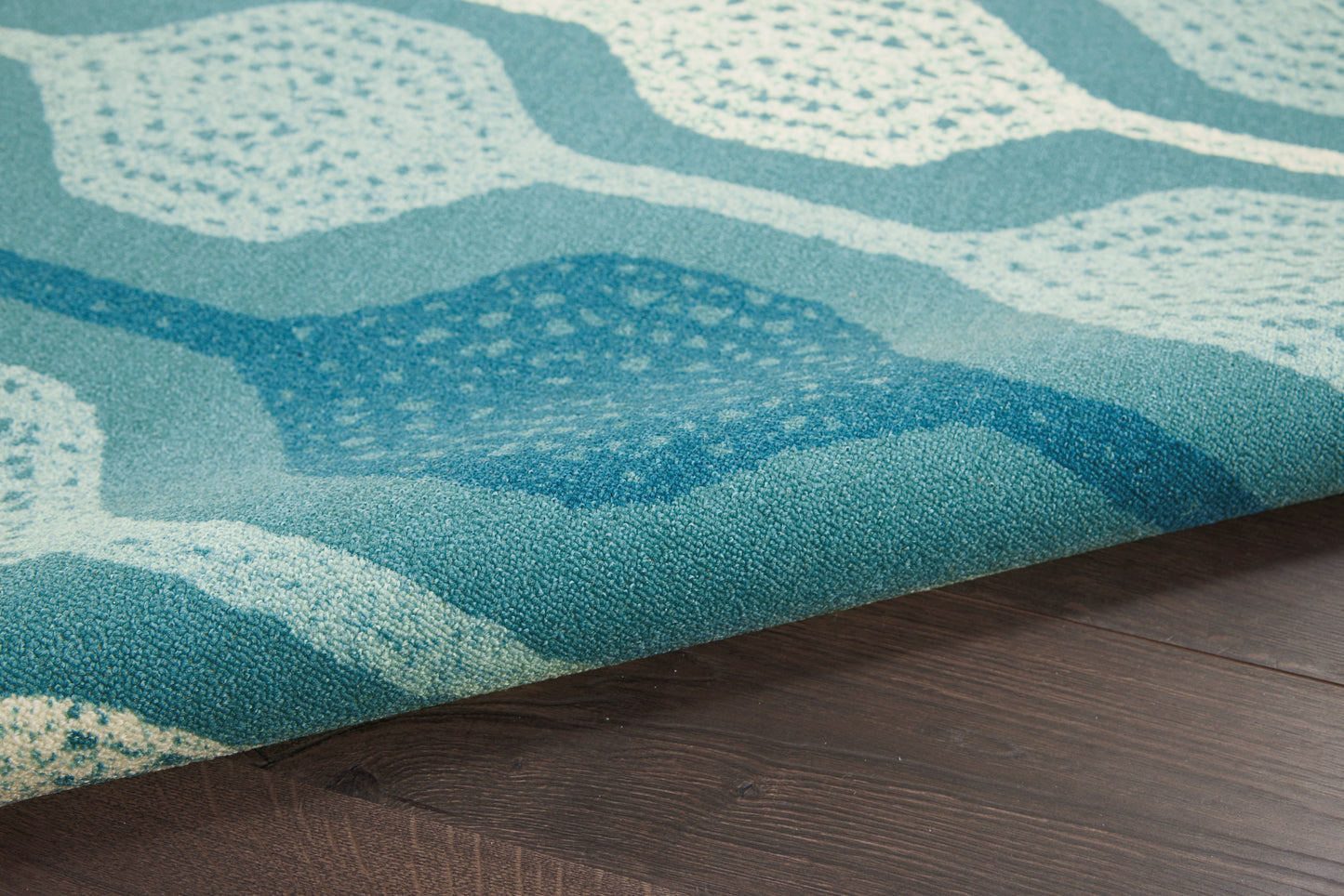 Waverly Sun N Shade  Aqua  Contemporary