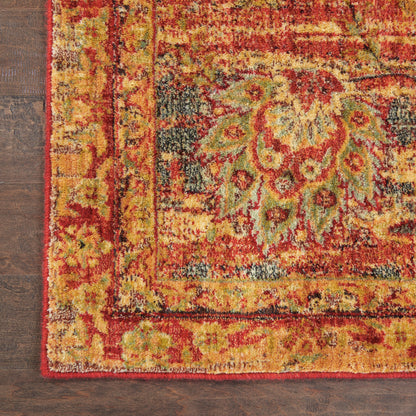 Nourison Home Jewel  Red  Traditional