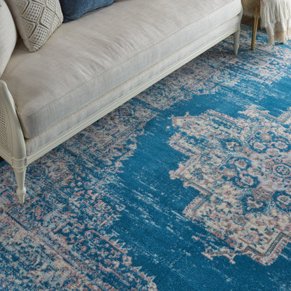 Nourison Home Grafix  Blue  Transitional