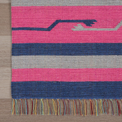 Nourison Home Baja  Pink Blue  Transitional