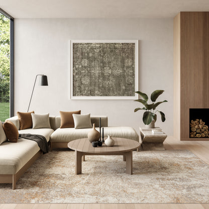 Nourison Home Ambiance  Ivory Silver  Contemporary