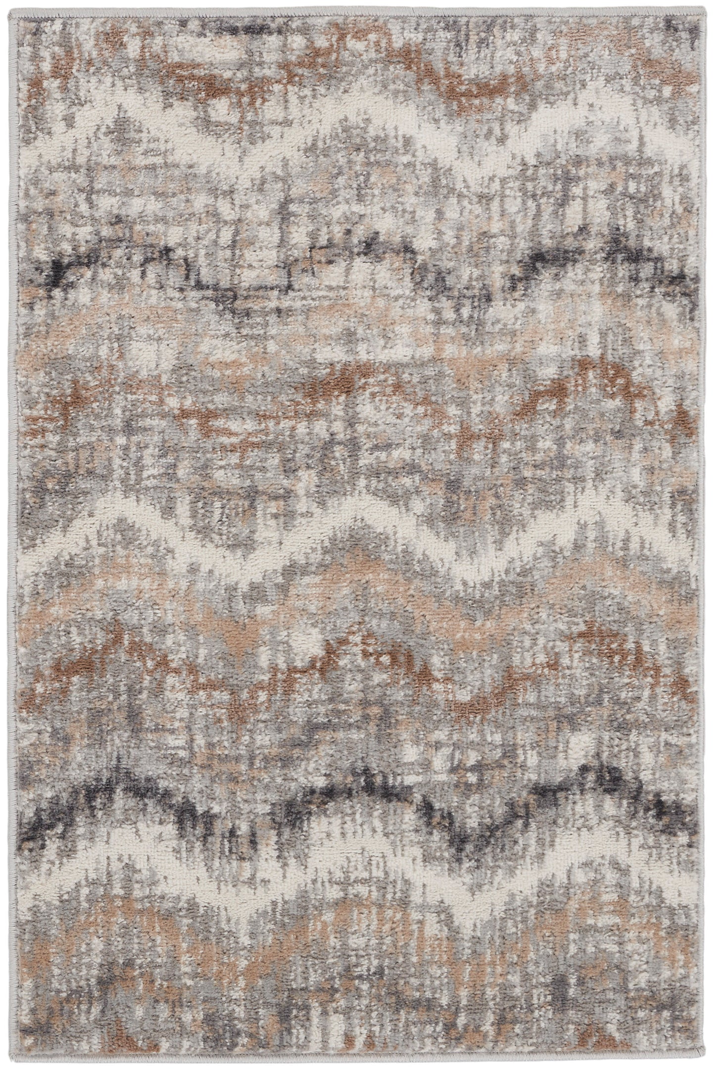 Nourison Home Elation ETN04 Grey Ivory Contemporary Power-loomed Rug