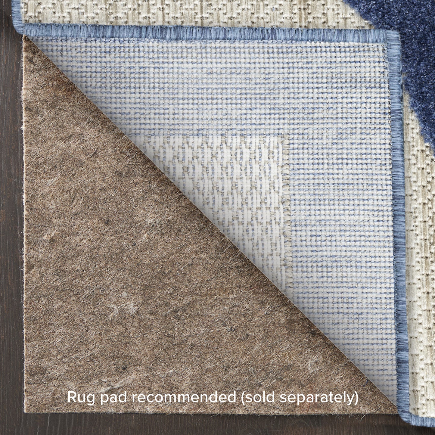 Nourison Home Aloha  Blue Grey  Contemporary