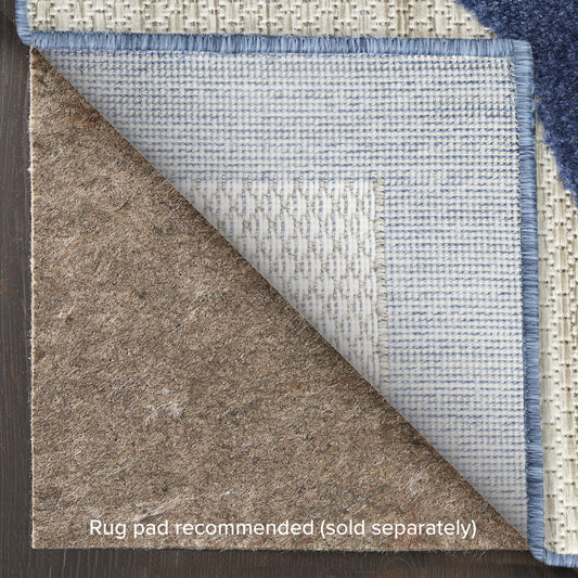 Nourison Home Aloha  Blue Grey  Contemporary