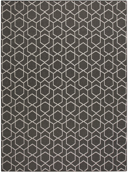 Nourison Home Horizon Indoor/Outdoor  Black  Contemporary