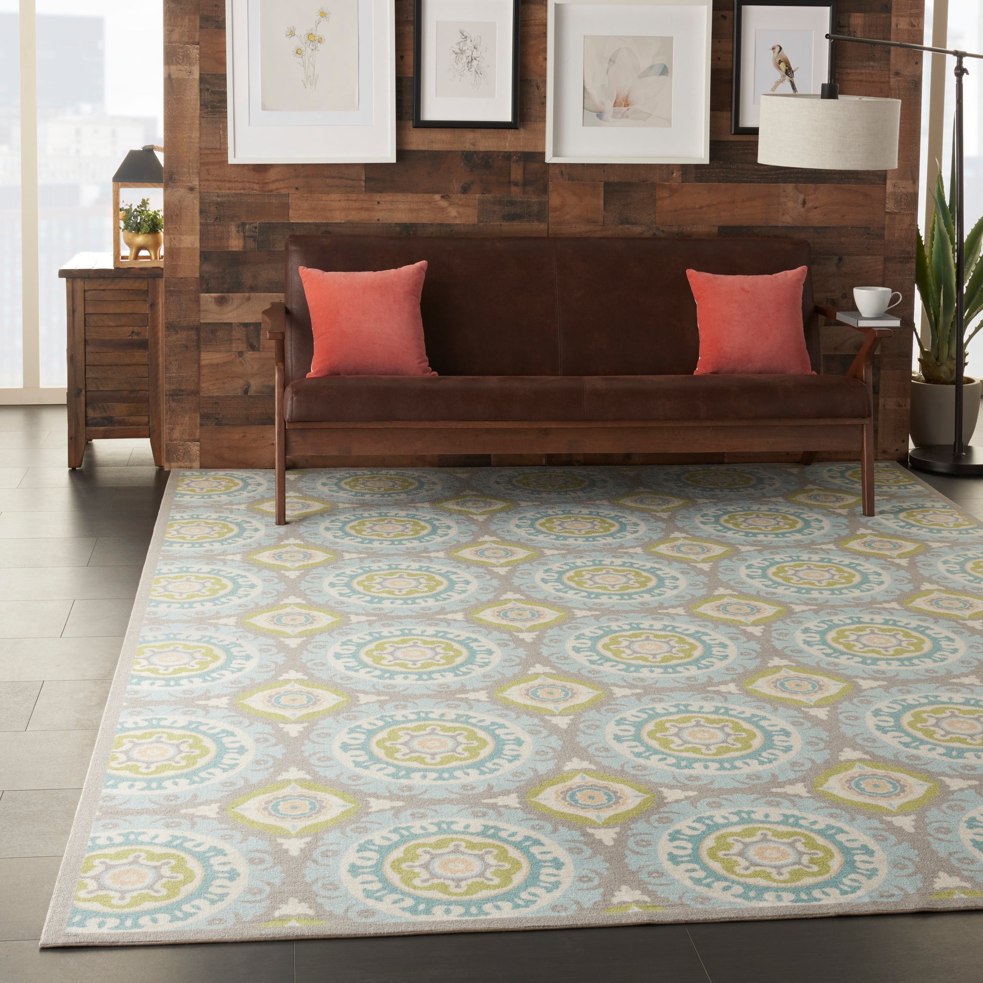 Waverly Sun N Shade  Jade  Contemporary