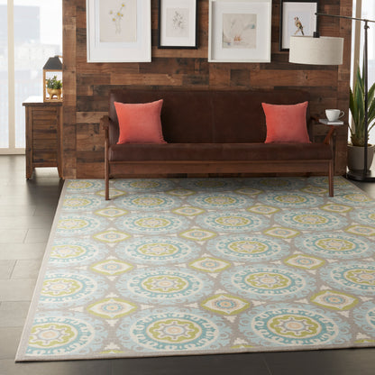 Waverly Sun N Shade  Jade  Contemporary