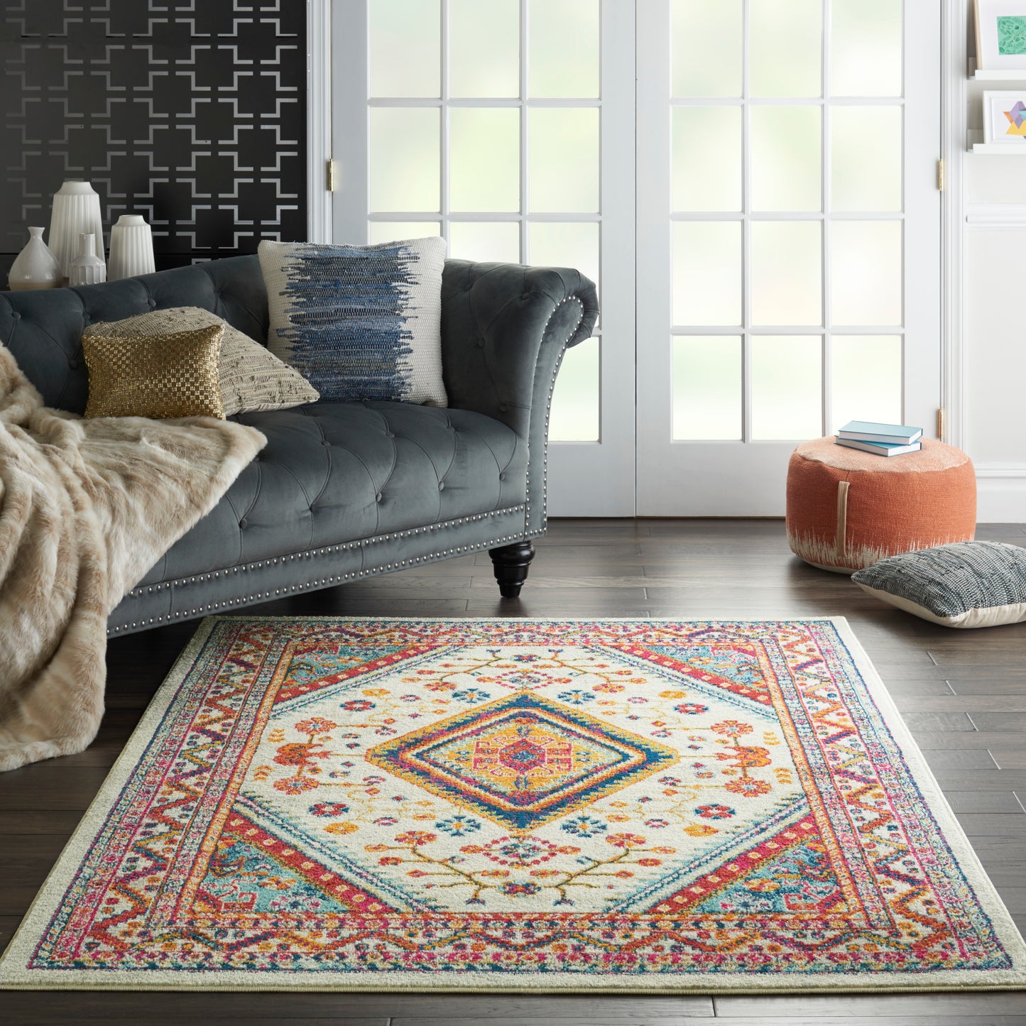 Nourison Home Persian Vintage  Ivory Multi  
